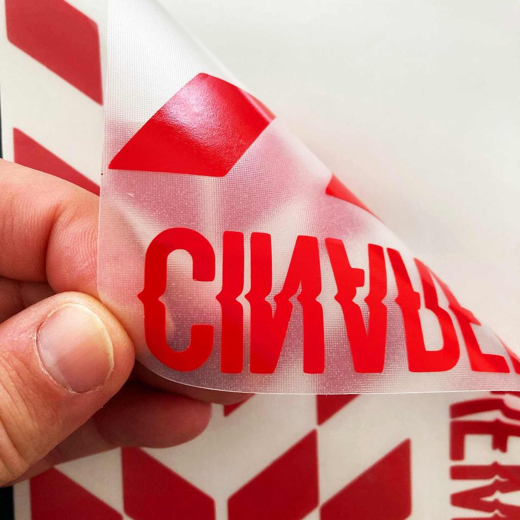 Пометить Красный Клетчатый Шлем Мотоцикл Наклейки Набор CinarExtreme