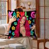 Подушка Karol G Manana Sera Bonito Подушка с аниме Подушка для дивана Подушка для изголовья кровати Наволочка Чехол для подушки 45x45 см Мода