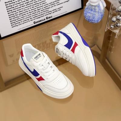 Белые туфли на толстой подошве женские весенне-осенние универсальные повседневные кеды на платформе спортивная обувь