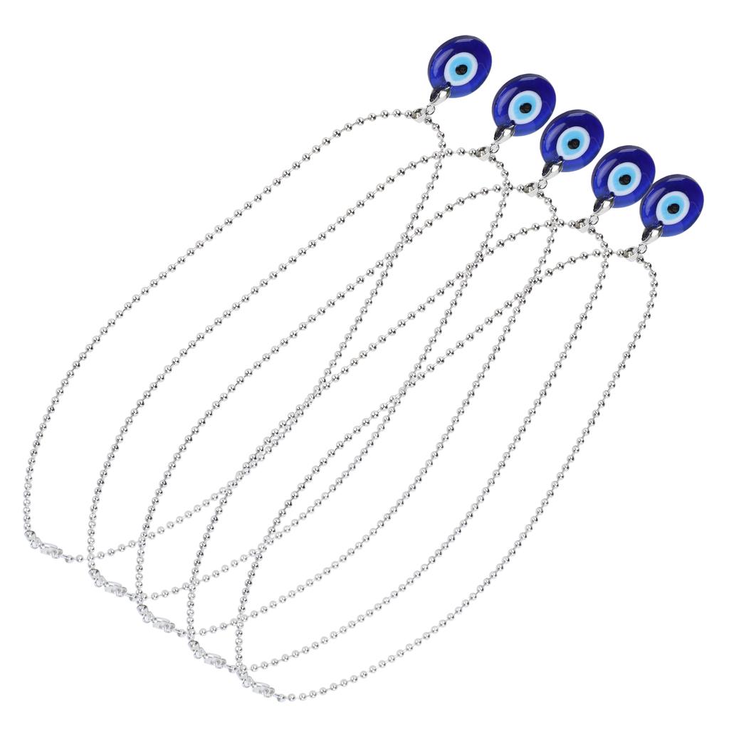 5 шт. турецкое ожерелье с голубым глазом, защита, приносящие удачу ювелирные изделия, аксессуары, подарки, поделки 2,5x2,5 см