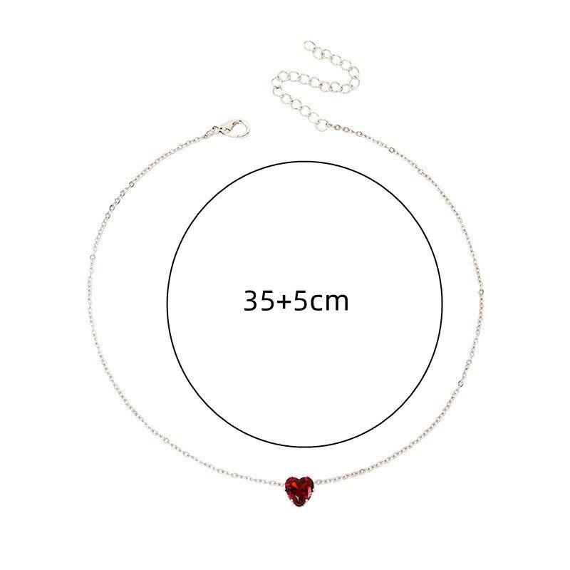 1 шт. Ожерелье-сердце для женщин, цветная циркониевая медь, ожерелье с когтями, модное, трендовое, праздничный подарок