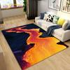 Volcanic Magma Lava Area Rug Large,Carpet Rug for Living Room Bedroom Kitchen Doormat Decoration, Kids Play Non-slip Floor Mat