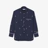 Lacoste Женская вышитая рубашка в мелкую полоску CF0586-56G525