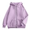 2024 Women's European & American Casual Warm Hooded Zipper Jacket