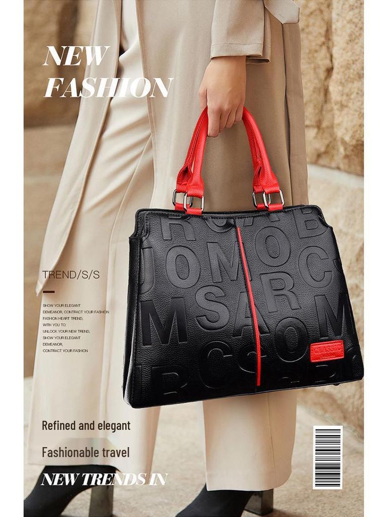 2023 Classic Genuine Leather Handbag - Fashionable Shoulder & Crossbody Bag for Women