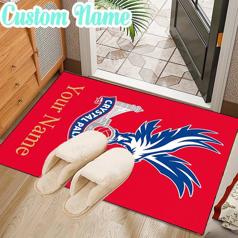 Custom Name Crystal Palace Football Club Rug Office Rug Chair Mat Non Slip Carpet Rugs for Bedrooms Dining Room Living Room Home Decor gifts