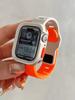 Конфетный силиконовый чехол+ремешок для Apple Watch Series 9 45 мм ремешок 8 7 41 мм SE 6 5 4 44 мм 40 мм резиновый ремешок correa iwatch Ultra 2 49 мм
