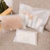 50Pcs Frosted Matte Clothing Packaging Reusable Zipper Bag Storage Bag  Cosmetic Storage