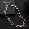 Необычное кольцо короткое ожерелье из сплава, персонализированная панк хип-хоп простая универсальная цепочка на ключицу