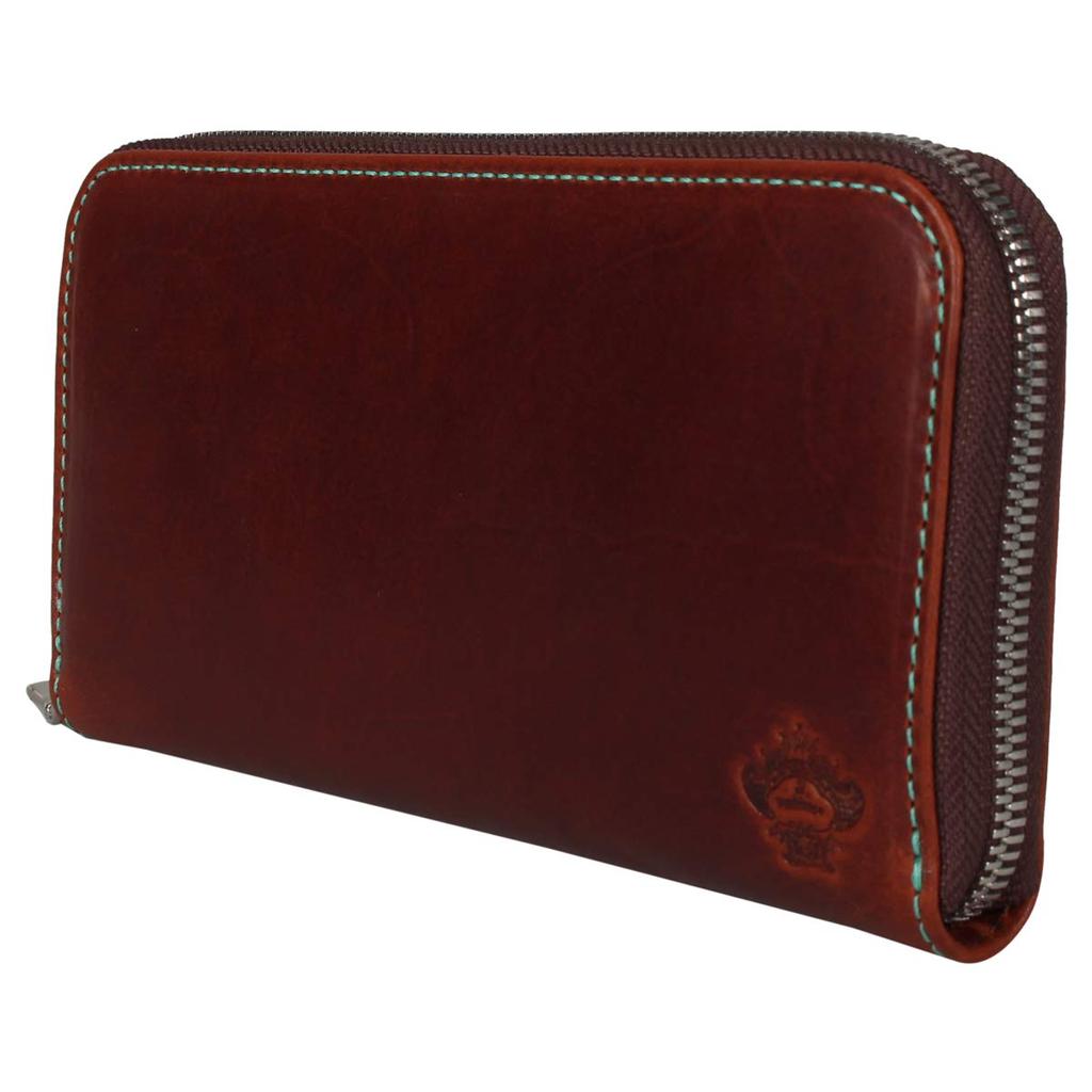 Wallet Long Wallet Douglas Round Zipper DOUGLAS Green [Orobianco] ORS-084309