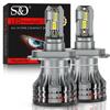 2pcs H7 H4 LED Canbus Car Headlights Bulbs 70W 50000LM H1 H8 H9 HB3 9005 HB4 9006 H11 9012 Hir2 LED Bulb H13 9008 Hi/Lo Beam Auto Turbo Lamp 6500K