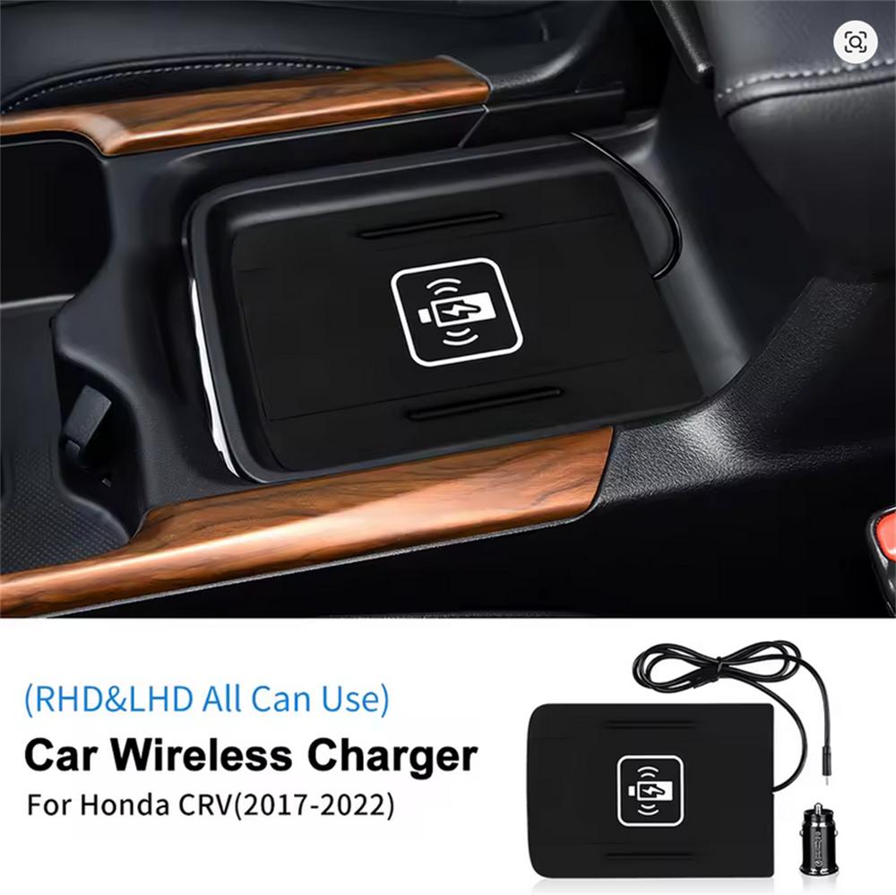 Для Honda CRV 2017-2022 Автомобильная Беспроводная Зарядная Панель Быстрая Зарядка Коврик Зарядная Панель