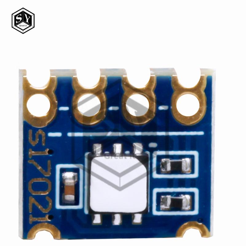 SI7021 temperature and humidity sensor features a high-precision I2C interface and an industrial-grade SI7021-A20-GM1R module
