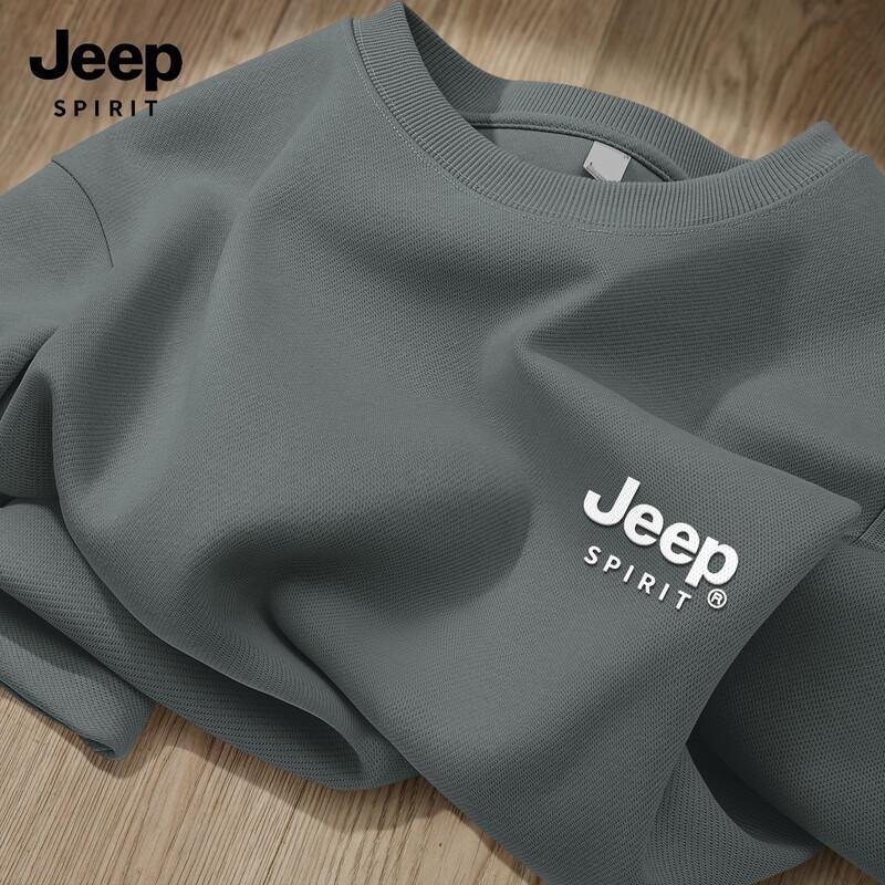 JEEP SPIRIT Men's 2025 Casual Crew Neck Sweatshirt