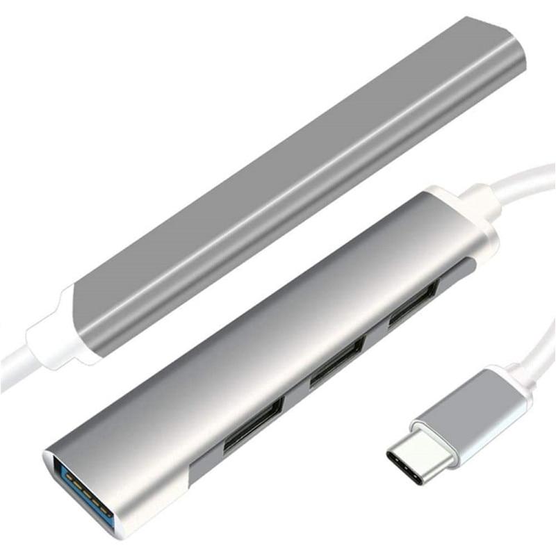 USB C HUB 3,0 Type C 4-портовый мульти-сплиттер-адаптер OTG для Lenovo Xiaomi Macbook Pro 13 15 Air Pro PC Компьютерные аксессуары