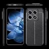 Для Xiaomi 14T Чехол Текстура личи ТПУ Гибкий Чехол для телефона,Черный