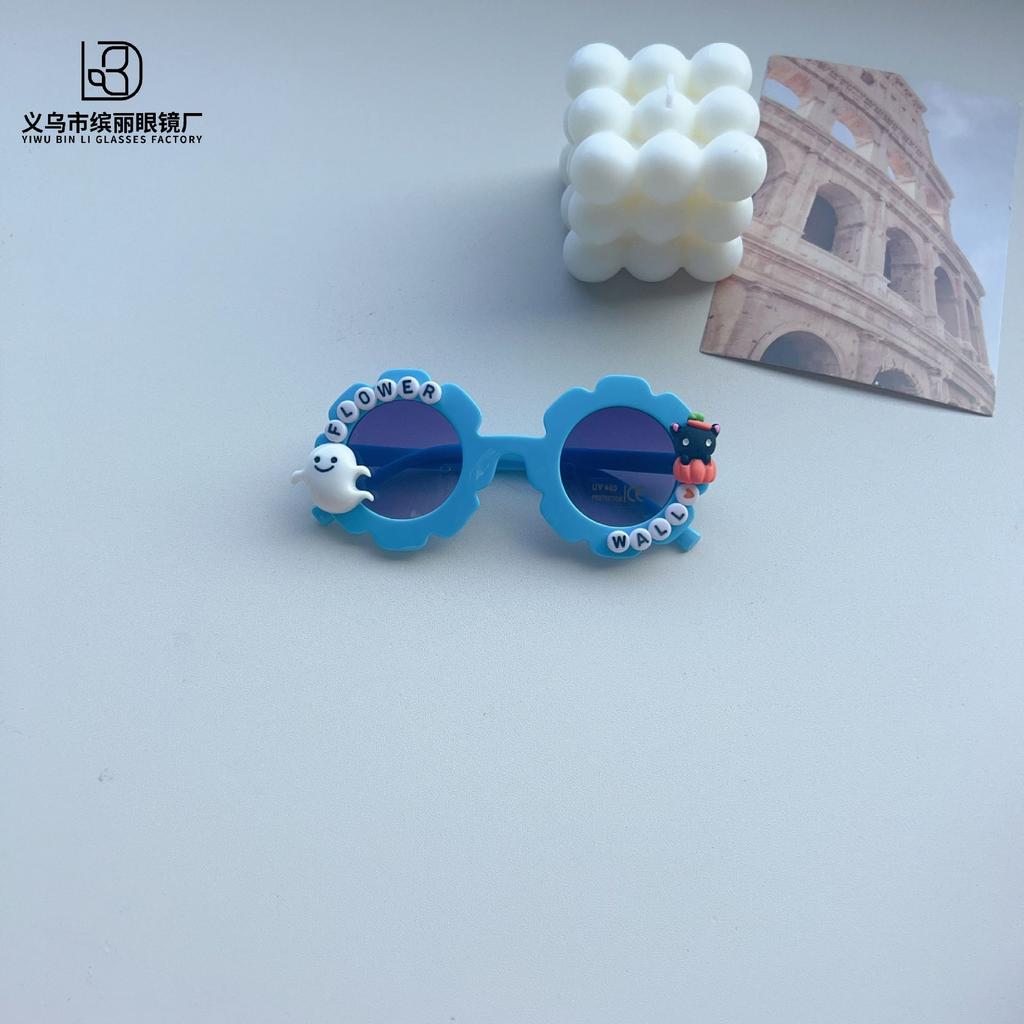 Модные детские солнцезащитные очки DIY милые аксессуары тыквенные детские очки универсальные солнцезащитные очки Tide