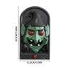 Halloween Doorbell Decoration,Animated Skulls Doorbell with Spooky Sounds,Decor with Lightup Eyeball,Halloween Pumpkin Doorbell