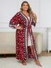 EDOLYNSA Красное женское свободное кимоно в горошек больших размеров, кардиган, богемный халат с принтом, купальник, дышащая пляжная одежда, туника Q1414