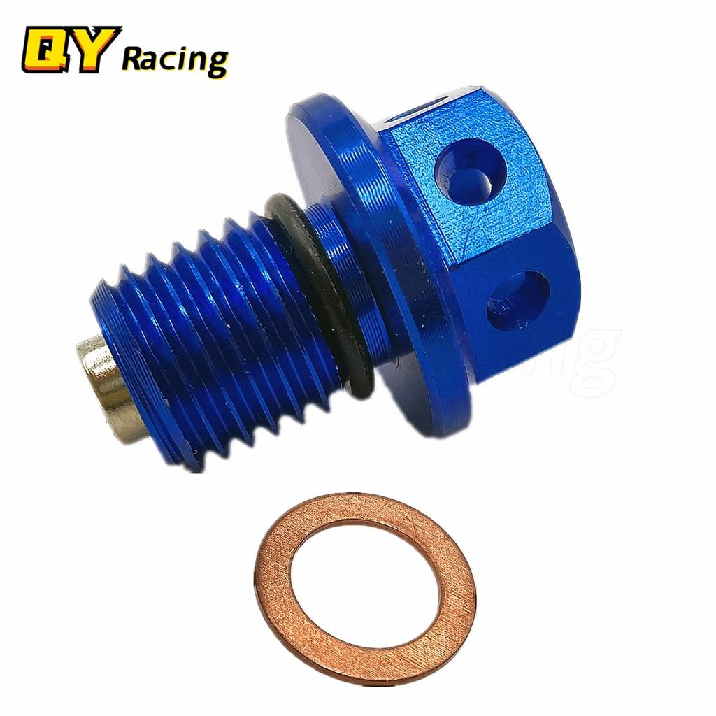 M12xP1.5 Magnetic Oil Drain Plug Bolt Screw For Yamaha YZF-R3 YZF-R25 MT-03 MT-25 YZ250 YZ250X XT250X WR250R WR250X Serow 250