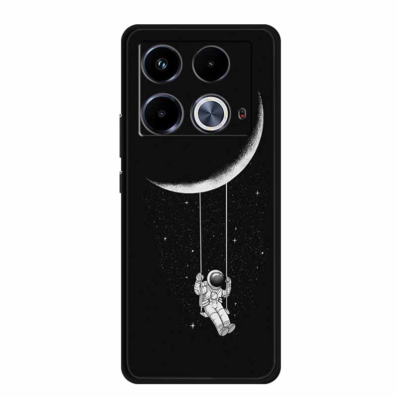 For Infinix Note 40 Case X6853 Space Soft Silicone TPU Astronaut Back Cover Phone Cases For Infinix Note 40 Pro 5G 4G Coque Para