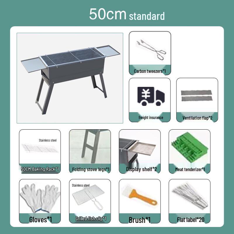 Outdoor Portable Charcoal BBQ Grill