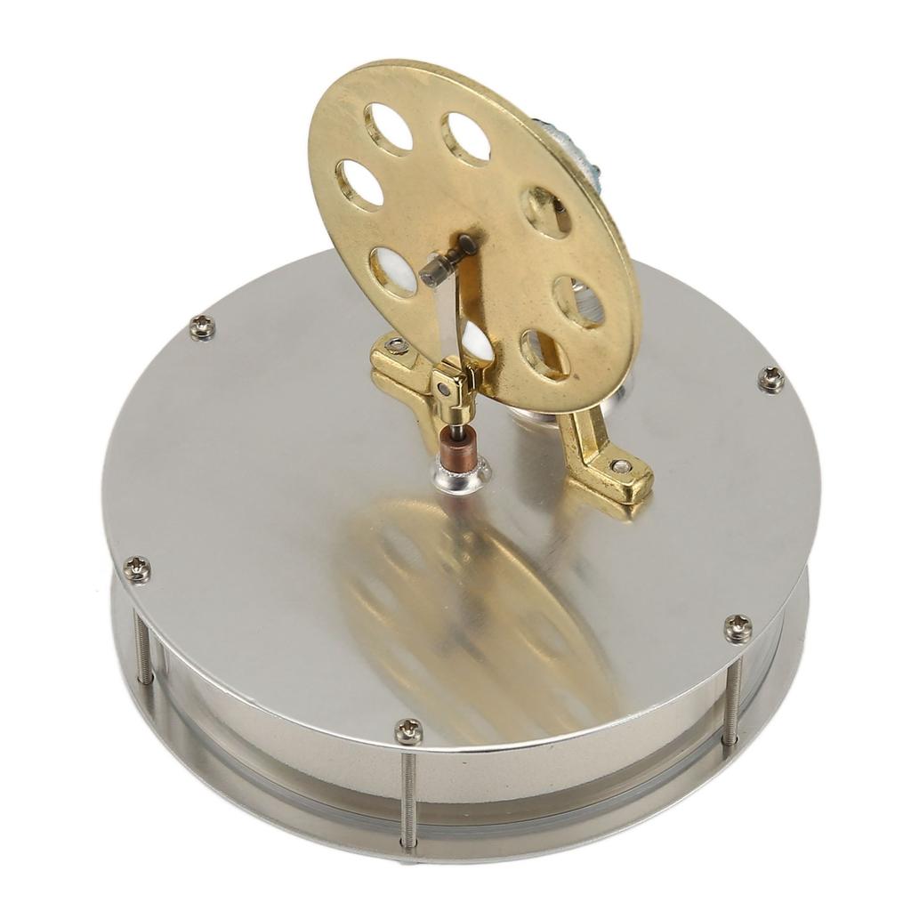 Двигатель Стирлинга Модель двигателя Низкотемпературный серебристый цинковый сплав Нержавеющая сталь Электричество Генератор