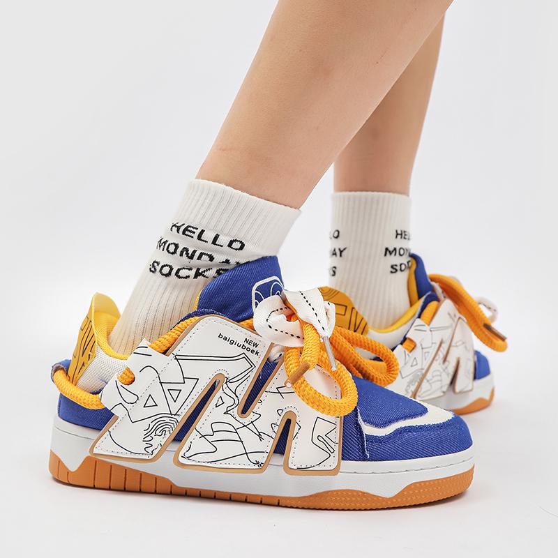 Кроссовки Мужская обувь Ретро Классическая уличная одежда Хип-хоп Панк Обувь для скейтборда Модные кроссовки Пара Открытый тренажерный зал Спортивная повседневная обувь