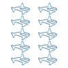 100Pcs Paper Clips Unique Dolphin Shape Lightweight Portable Electroplating Process Metal Paperclip Office Clips
