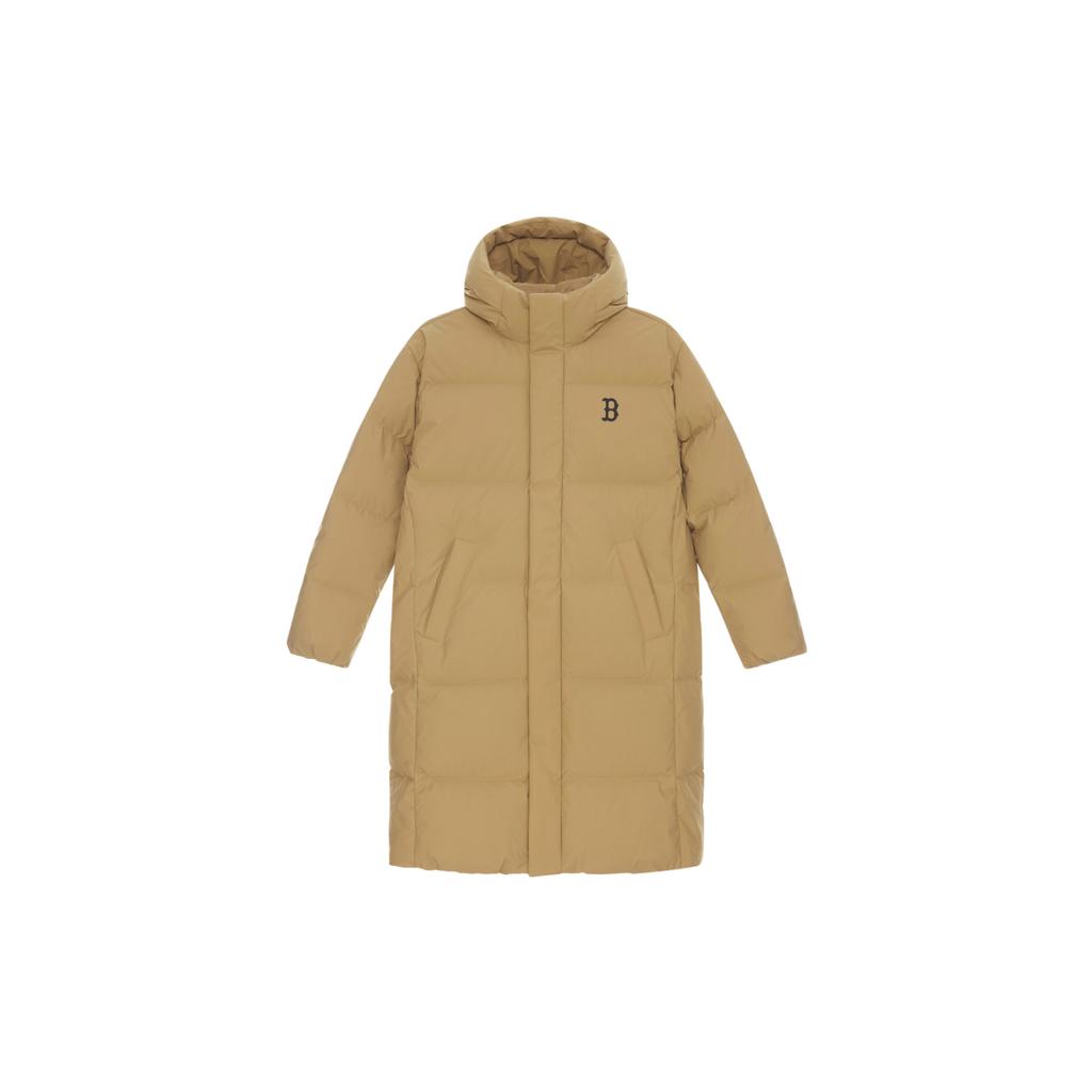 Новая Базовая Коллекция MLB Базовая Куртка Пуховик Boston Red Sox FW24 Унисекс Бежевый Желтый 3ADJB1846-43BGS