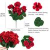 10Pcs Artificial Begonia Flowers Silk Hydrangea Bouquet Fake Floral Bush For Wedding Home Garden Decoration