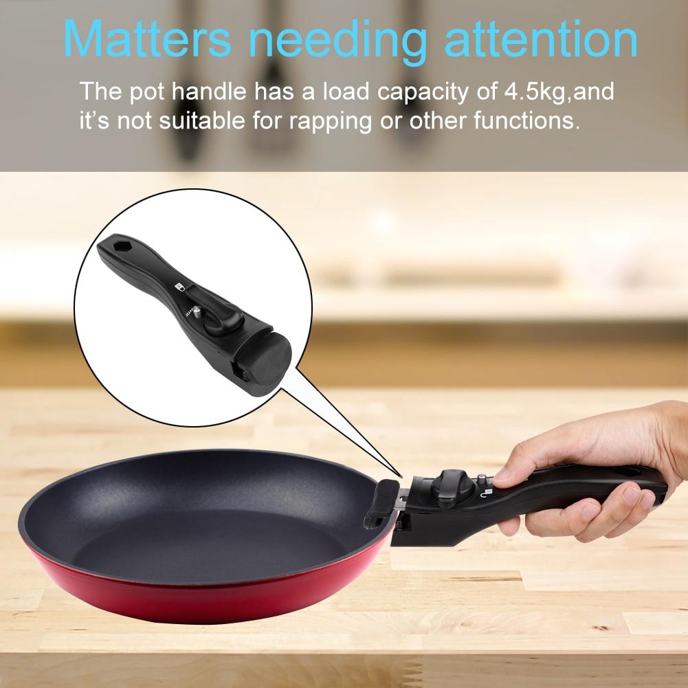 Pot Handle Pan Stockpot Universal Detachable  Anti-Scalding Removable Handle Kitchen Dismountable Practical