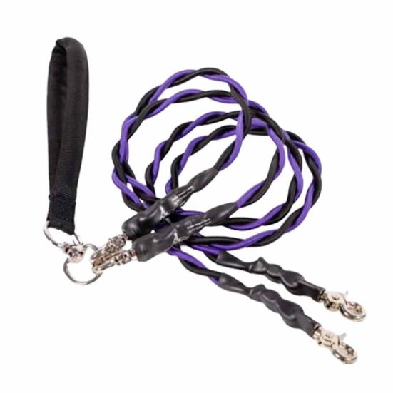 Двойной банджи-поводок для собаки, вращающийся на 360 градусов, не запутывающийся, двойной поводок для двух собак, амортизирующий банджи-поводок для прогулок и тренировок для маленьких, средних и крупных собак