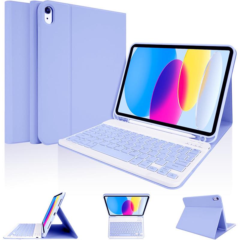 Защитный чехол для iPad Air 4/5: Магнитный съемный чехол-клавиатура Bluetooth 10,9 дюйма