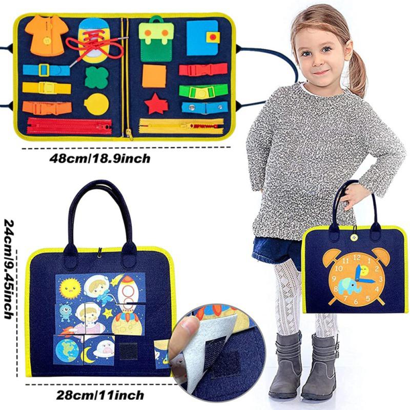 Toddler Busy Board Toys For Preschool Learning Sensory Early Educational Travel Toys Gifts For Boys