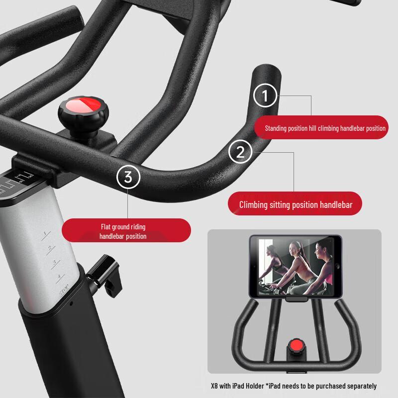 Jieruite X8TV Smart Silent Exercise Bike CN plug (adapter included)