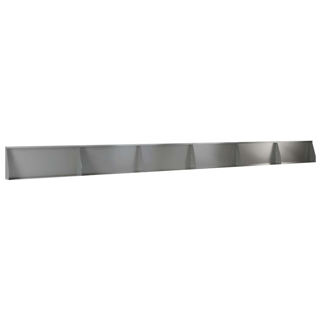 Retaining Wall 6 pcs 100 x 12 x 30 cm Galvanized Steel Silver