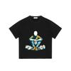 Men's Loose Fit T-Shirt Black Clown Face Graphic Print Casual Streetwear Fashion Top For Everyday Wear