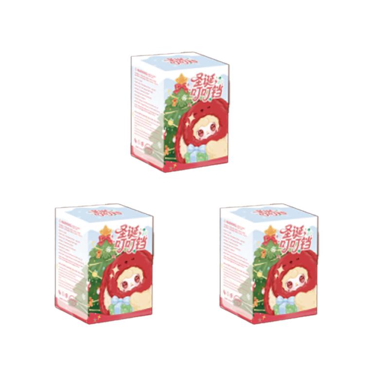 Yooki Christmas Jingle Bells Vinyl Plush Blind Box Trendy Toys Cute Doll Backpack Pendant Decoration Mystery Box surprise Gifts