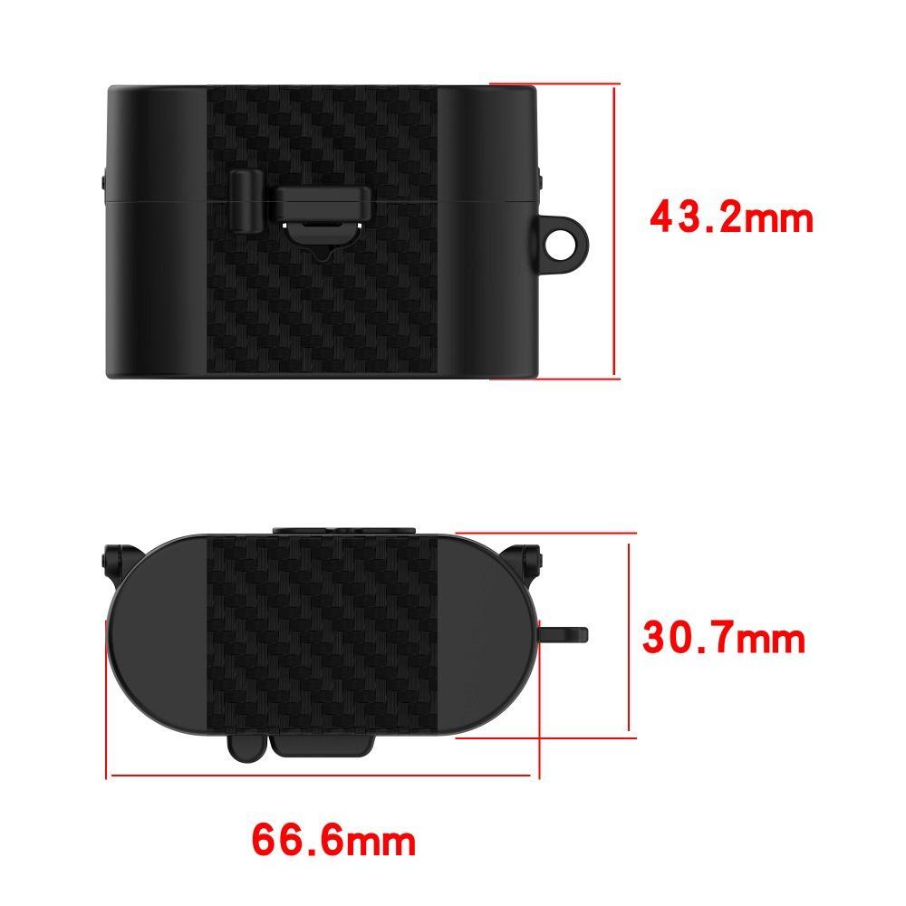 Carbon Fiber Texture Earbuds Cover Magnetic Buckle Charging Case Protector for Sony WF-1000XM6