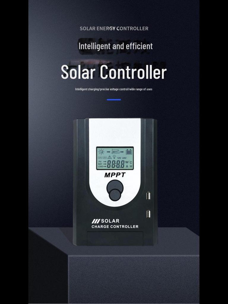 MPPT Солнечный пульт дистанционного управления контроллер 10A-50A, автоматическая идентификация, 12V/24V фотоэлектрический