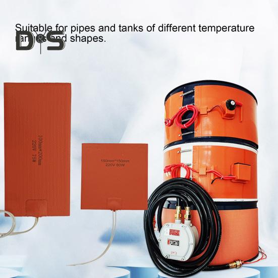 Грелка из силиконовой резины, устойчивая к коррозии, электрическая тепловая пленка, горячий нагревательный коврик, постоянная температура