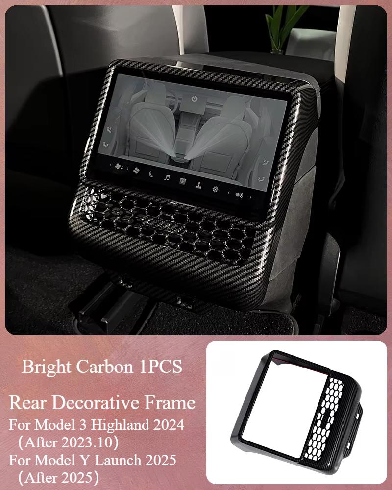 Защитная накладка на задний воздуховод для Tesla Model 3 Highland Model Y Juniper 2025 Задняя защита от пинков Рамка заднего воздуховода