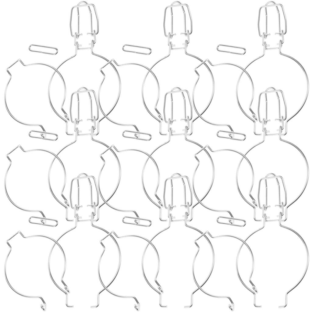 10pcs Wire Lock Clip Sealing Can Buckle Stainless Steel Fastener Glass Jar Leak Proof Container Kitchen Storage Metal Sealing