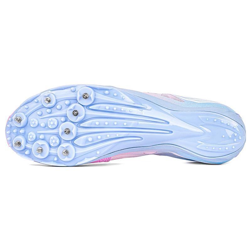 Li-Ning Удобные амортизирующие нескользящие прочные низкие кроссовки для бега унисекс синие розовые AJJS001-2