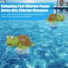 Cartoon Turtle Pool Chlorine Floater Animal Floating Swimming Pool Chlorine Dispenser Tablets Bromine Holder Large Small Pools Hot Tub Decoration