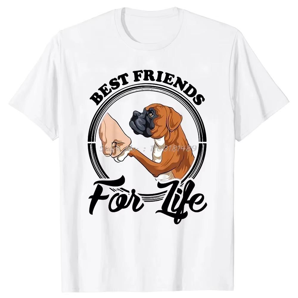 Смешные футболки для любителей собак боксеров, футболки с круглым вырезом и коротким рукавом, модные футболки, одежда, повседневные базовые футболки для домашних животных, собак, для папы