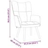 VidaXL Recliner Light Grey Fabric, Chair, Recliner, Fabric Recliner, Living Room Chair, Chair In 4016767