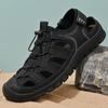 Beach Shoes Men's 2024 Summer Hollow Breathable Bag Head Men's Sandals One Pedal Soft Sole Light Outdoor Sports Shoes