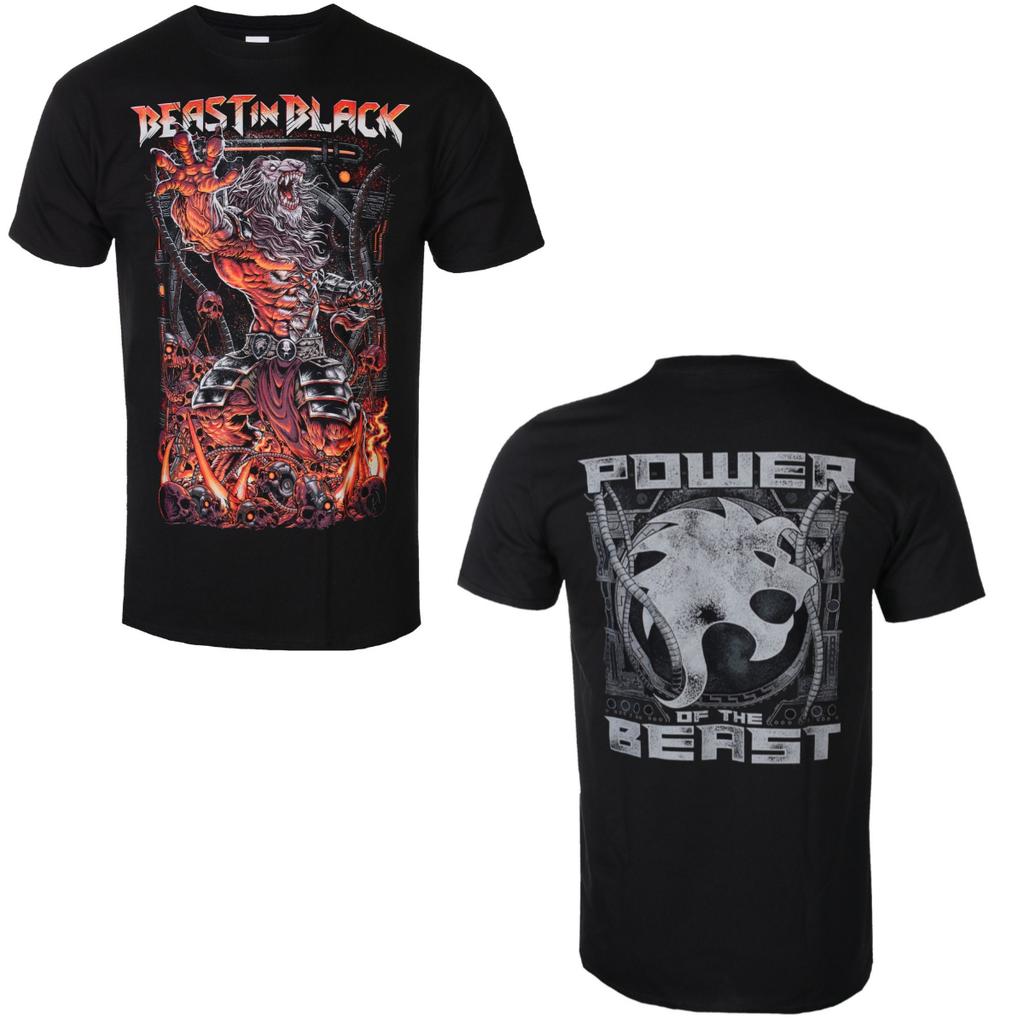 Beast in Black Band Graphic Cotton T-shirt Unisex Summer Short Sleeve Fashion Brand Tee Luxury Casual Vintage Retro Top
